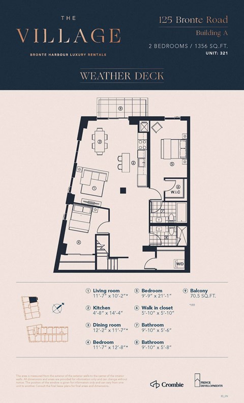 2N Floor Plan at The Village, Oakville